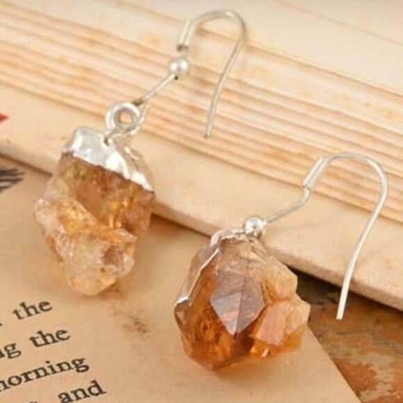 Brazilian Citrine Earrings - Picture 9 of 9